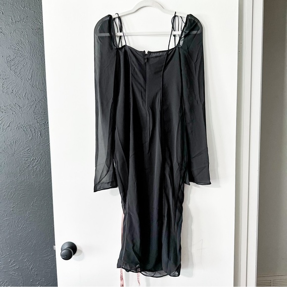 House of CB Ophelia Midi Dress Cutout Black Size XS Plus Cup NWT - Picture 12 of 16